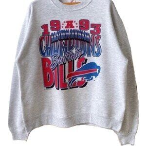 90s Buffalo Bills NFL Sweatshirt Ash Color Retro Buffalo Bills Unisex Men Women